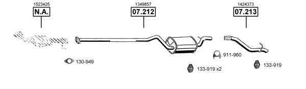 ASMET FO072985 Exhaust System